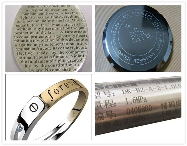 Laser engraving machine metal