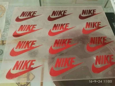 Laser burning logo patterns