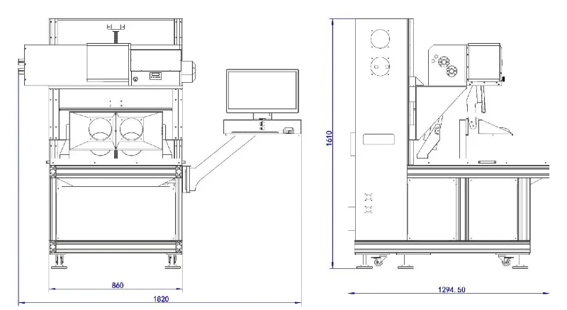 Machine size sketch instruction Machine size sketch instruction
